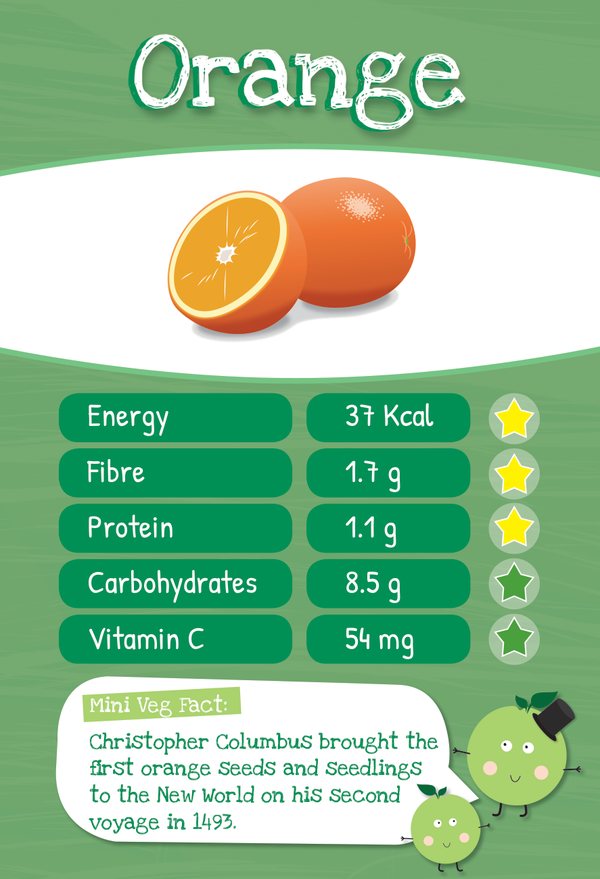 The Orange Veggie Trumps card