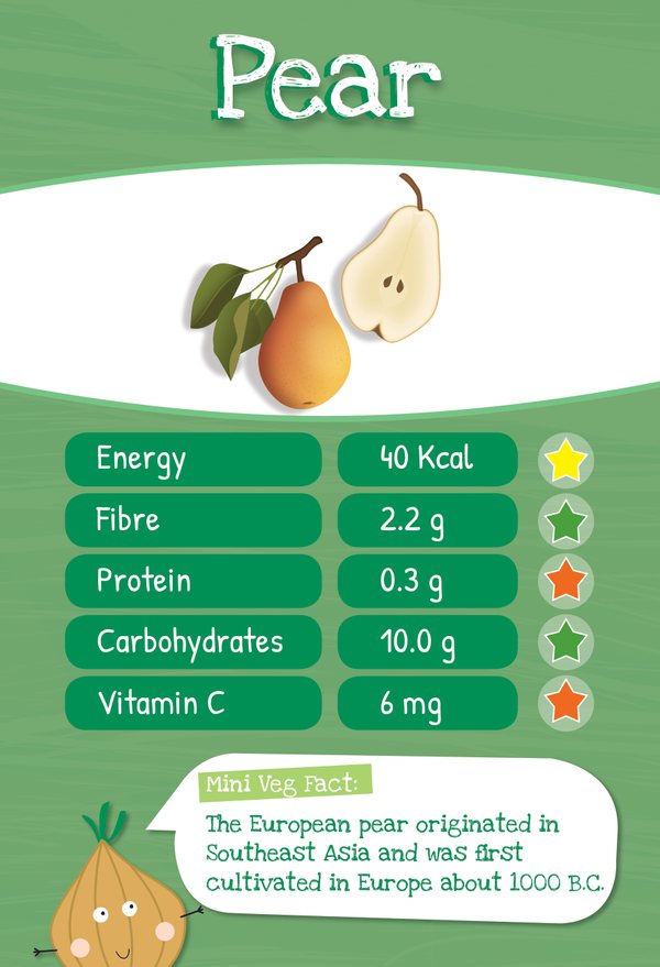 The Pear Veggie Trumps card