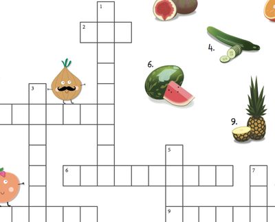 Preview of the Ultimate Fruit and Vegetable Crossword worksheet